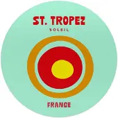 Reinders - Saint Tropez - Glasschilderij Ø 50 cm - Groen