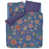 Pip studio Dekbedovertrek Bombay Bold Donkerblauw Percal-260 x 200 / 220 cm | Extra Breed
