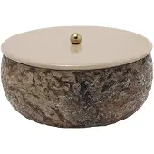 PT Living Opbergbox Mosaic Marble Brown