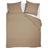 Beddinghouse Dekbedovertrek Mist Licht bruin Katoen-200 x 200 / 220 cm | 2-Persoons