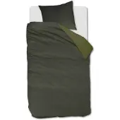 Beddinghouse Warm dekbedovertrek - Eenpersoons - 140 x 200/220 cm - Groen