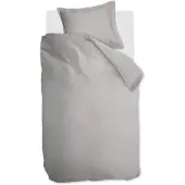 Ambiante Satin Uni dekbedovertrek - Eenpersoons - 140 x 200/220 cm - Grijs