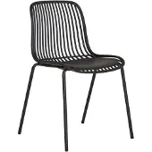 Ebuy24 Stapelstoel Branson Zwart- Set van 4