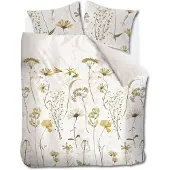 Ariadne at Home Dekbedovertrek Blow Gebroken Wit Flanel-200 x 200 / 220 cm | 2-Persoons