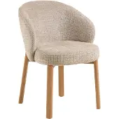 Fonq Lura Eetkamerstoel - Licht Eiken / Beige