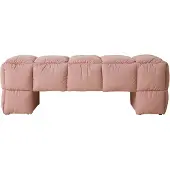 HK Living Puffy Lobby Bankje - Blush