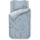 Pip studio Dekbedovertrek Bamboo Blossom Licht Blauw Percal-140 x 200 / 220 cm | 1-Persoons