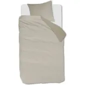 Beddinghouse Warm dekbedovertrek - Eenpersoons - 140 x 200/220 cm - Zand