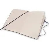 Moleskine large notitieboek gelijnd hard cover blauw