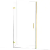 Maxaro Diamond Douchedeur | 100 cm Glanzend lichtgoud Helder glas Draaideur