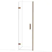Maxaro Diamond Douchedeur | 60 cm Glanzend koper Helder glas Draaideur