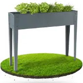 Arebos Verhoogd plantenbed Metalen groentebed Plantenbak Metalen bed Bloembed