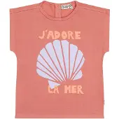Tumble 'n dry T-shirt oudroze Meisjes Katoen Ronde hals Printopdruk - maat 110