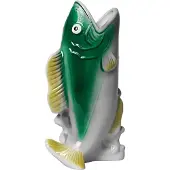 Kitsch Kitchen - Vaas Vis - groen/geel