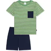 Schiesser Nachtkledij ' Kids Nightwear ' donkerblauw / groen