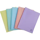 Exacompta 10x Showalbum in halfharde polypropyleen Chromaline Pastel 50 tassen - 100 zichten A4 - Geassorteerd - 88570E