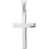 The Jewelry Collection Zilver Gerhodineerde Hanger kruis 1329892