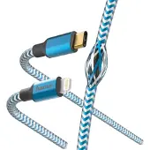 Hama Snellaad-/gegevenskabel Reflective USB-C - Lightning 1,5 M Blauw