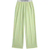 Ralph Lauren Pyjamabroek ' Shirting Stripes ' groen / wit