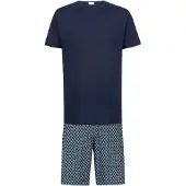 Mey Pyjama kort marine / spar / wit