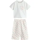 Next Nachtkledij 'Valentine' rood / wit