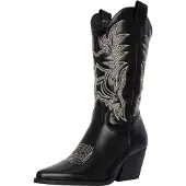 Salinyang Cowboylaarzen beige / zwart