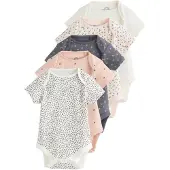 Next Rompertje/body lichtbeige / antraciet / pastelroze / wit
