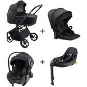 Prénatal Bundel kinderwagen Sammy & autostoel Sunny inc. base zwart
