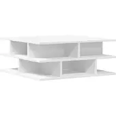 vidaXL Salontafel 70x70x29 cm bewerkt hout wit