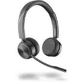 Poly Plantronics DECT vervangende hoofdtelefoon Savi 7220 zonder basisstation (Draadloze), Kantoorheadset, Zwart