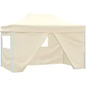 vidaXL Partytent, 291 x 431 x 315 cm, crème, Oxford-stof