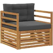 vidaXL Buitensofa Massief Acacia Hout en Polyester