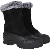 Mountain Warehouse Dames Snowdrift Suède Faux Bont Gevoerde Sneeuwlaarzen (Zwart)