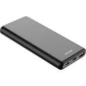 Swissten Powerbank Power Line - 10.000 mAh - USB & USB-C - Geschikt voor o.a. iPhone & Samsung - Zwart