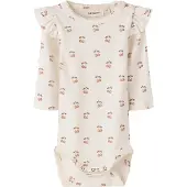 Lil´ Atelier Rompertje/body bruin / wit