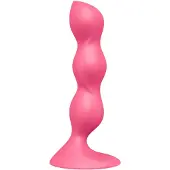Satisfyer Triple Ball-R - anaal vibrator met kralen - siliconen - roze