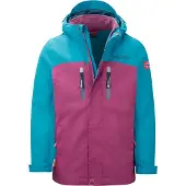 TROLLKIDS - Girl's Bryggen 3in1 Jacket - 3-in-1-jas 104, purper