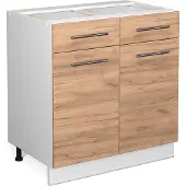 Vicco Keukenonderkast Fame-Line Krachtige eik goud 80 cm zonder werkblad, Model 38432