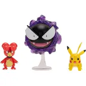 Nintendo Pokémon battle figuren 3-pack Magby Pikachu #1 en Gastly