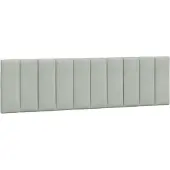 vidaXL Hoofdbordkussen "Hanko" 180 cm fluweel lichtgrijs