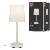 Paulmann Tafellamp Stellan II, crème / amber, Woon-/ Eetkamer, Textiel / Stof / Zijde, Tafellamp