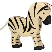 Holztiger Wildernis - Zebra - 15X3X14Cm - Houten Figuur - Handgemaakt