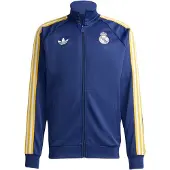 Adidas Trainingsjack 'Real Madrid' donkerblauw / goudgeel / wit