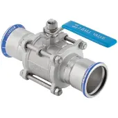 Geberit Mapress 92102 - RVS - kogelkraan - flenzen 22 mm