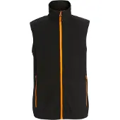 Regatta Heren Navigate Fleece Gilet (Zwart/Oranje Pop)