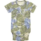 Hummel Rompertje/body 'Janus' lichtbeige / nachtblauw