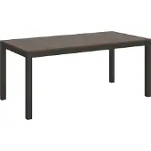 Itamoby Uittrekbare tafel, 90x180/284 cm, serie Everyday Evolution, frame in walnoot-anthraciet
