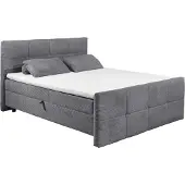 Emob Kofferbed Tijuana | Inclusief matrastopper | 160 x 200 cm | Antraciet
