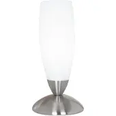 Eglo Slim, Nikl, Wit, Glas, Staal, Slaapkamer, Woonkamer, IP20, II, E14