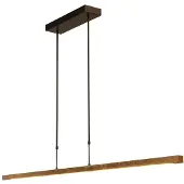 Masterlight Zwarte hanglamp Real 3 met goud 160cm